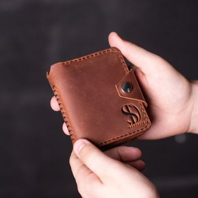 Wallet with money-clip Slim, cognac without coin box