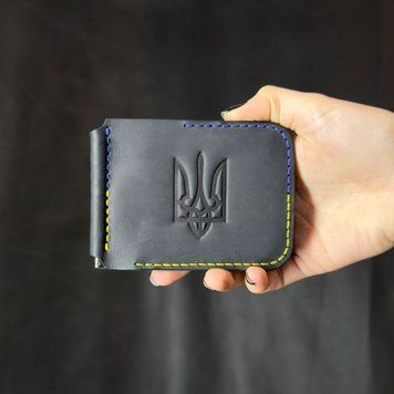 Кожаный зажим для купюр Prime на магнитных кнопках "Palianytsia"