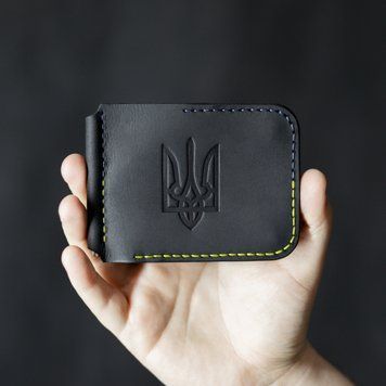 Шкіряний затиск для купюр Prime на магнітних кнопках "Palianytsia"