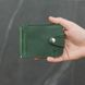 Leather money clip Blix green