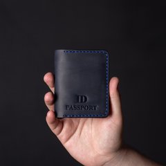 ID passport cover dark blue