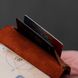 Leather money clip Prime on magnetic buttons cognac