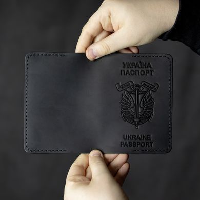 Обкладинка на паспорт Морська піхота чорна