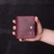 Wallet with money-clip Slim, marsala