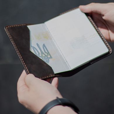 Passport cover brown