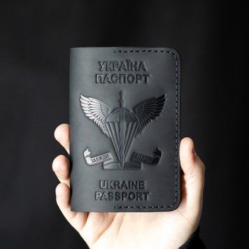 Обложка на паспорт ДШВ чёрная