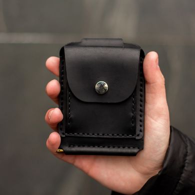 Leather money clip Blix black