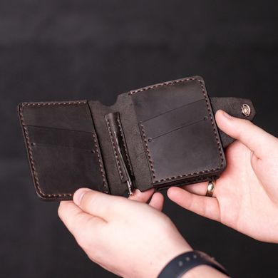 Wallet with money-clip Slim, brown without coin box