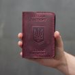 Passport cover marsala