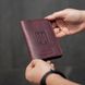 Passport cover marsala