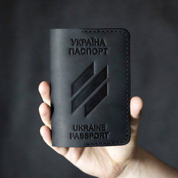 Обкладинка на паспорт 3 армійський корпус чорна